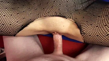 Hot chick Anna Kovachenko with shaved pussy in missionary pose