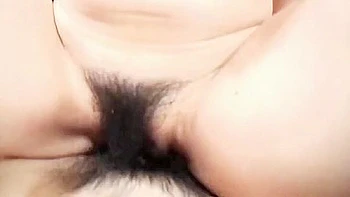 Young, Cute And Hairy Japanese Girl Fucked With Cum Facial