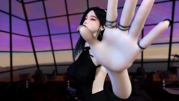 3D Skinny Asian Stripper Naked Her Perfect Ass Dance for You