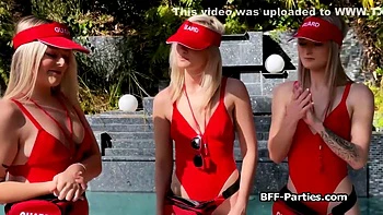 Blondie Lifeguards Feasting On Patients Hard Cock