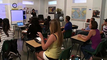 Curvy MILF Teacher's Nasty Penetration in the Classroom - A XXX Porn Adventure