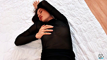 Hot Teen in Lingerie Enjoys a Big Cock in Her Ass