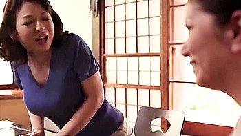 Lucky Man And Two Big Tits Japanese Milf