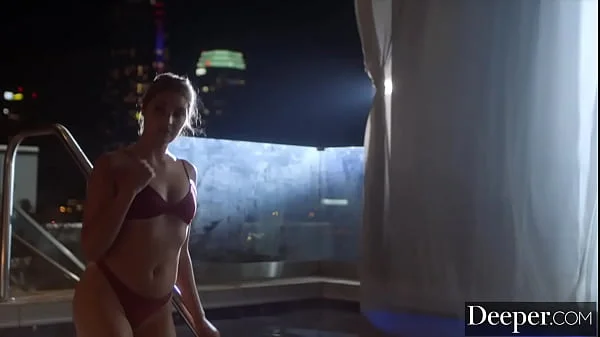 Deeper. Gorgeous gold digger is seduced by boyfriend's dad