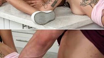 Jade Kimiko  Jade Double team Fixing Stepbro s Leaky Cock ft. Jade Maris: Porn