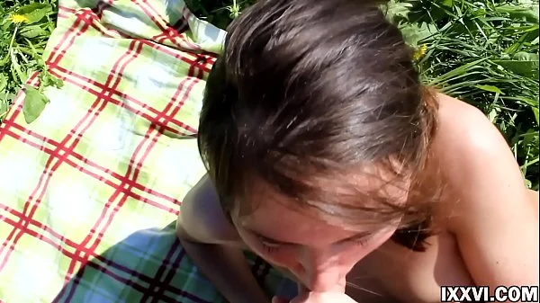 Casual Blowjob from a Stranger Girl and Cum in Mouth. Vira Gold with Ananta Shakti