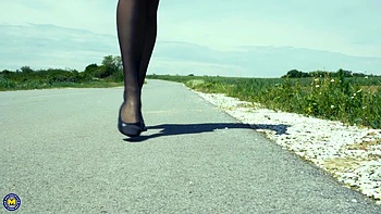 Mature Hitchhicker Gets Fucked In The Ass