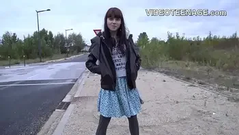 shy 18 years old girl first porn casting