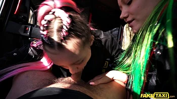 Identical Sisters with Euro Cabbie