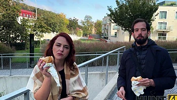 Redhead amateur Norah Juliette gets picked up and fucked in pov style