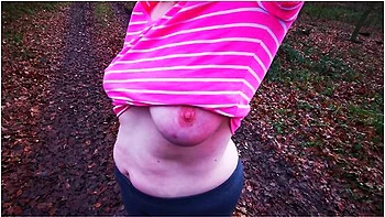 Titslapping In Open Place