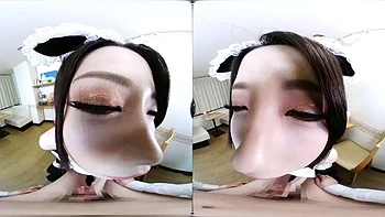 VR Japan CuteMaid ft. Yui Takamiya: Blowjob, Doggy  Cowgirl Porn