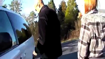 REDHEAD HOTTIE TAKES BBC IN MINI VAN: Blowjob, Cowgirl  Amateur Porn