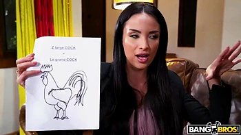 Grabs This Huge Thick Cock And Sucks It With Anissa Kate