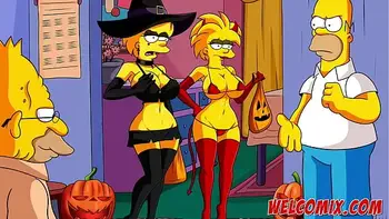 Halloween night with sex - The Simptoons