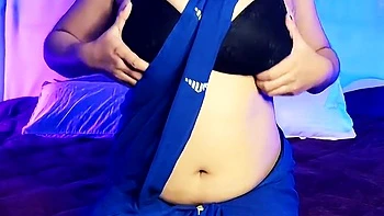 Desi E-girl Pahiqos Blue Mekhela Ass-plug Slut Nude Fingering, Boob Slap, Ass Spank!