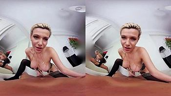 Blonde  Milf: Blowjob, Doggy  Big Tits VR Porn