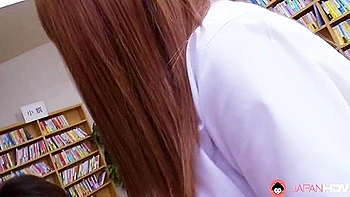 Japanese Teen 18+ Misaki Asukao Shows Her Sexy Body To A Boy In Library Uncensored