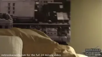 hot sorority girl doing lingerie photoshoot and accidentally getting naked