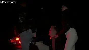 Bratty Girls Roughly Public Dominate An Guy Outdoor Night
