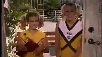 2 Cheerleaders Learn About Sex: Blowjob, Doggy  Cowgirl Porn