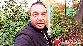 Weird-looking German Milf Fucked In Public By Stranger