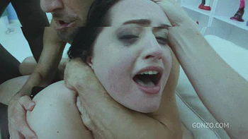 Busty Beauty Eva Brooks Gets All Holes Stuffed During First Ever