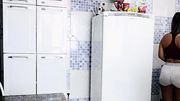 super super-steamy maid fries egg in ass, gets plumbed hard.