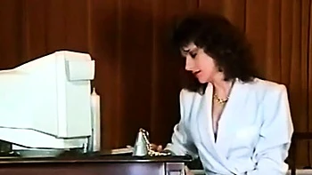 British Secretary Strips from Lingerie to Stockings for Soft