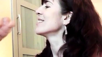 Hot Cougar Mom Deepthroats and Swallows