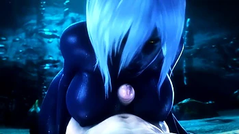 Two 3d cartoon cuties are ready for their bath