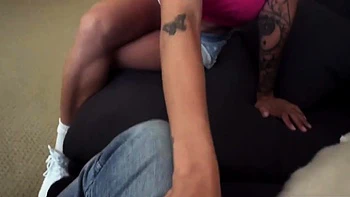 Perfect milf nails mouth and cunt on stepson's schlong