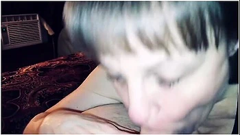 Mature Slobbering And Sucking Cock Till It Fills Her Mouth With Cum