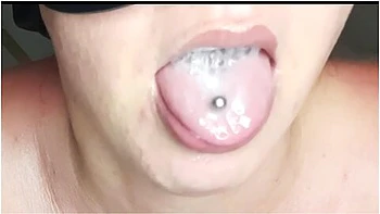 She Milked My Cock, Swallowed It With Very Thirst, Until She Took Cum In Her Mouth - Masked Fantasy