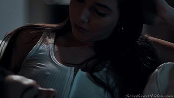 Lesbian Step Sisters Scene 3 - Movie Night