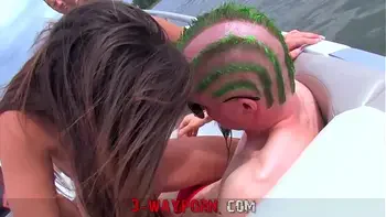 3-Way Porn - Group Fucking on a Speed Boat - Part 3