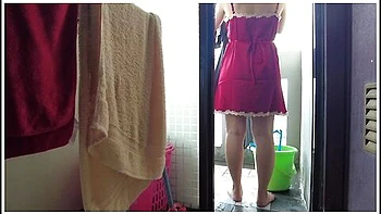 Indo Terbaru Main Ke Kontrakan Cewek Cantik Lagi Nyuci Baju