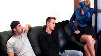 Busty Milf goes double penetration: Blowjob, Doggy  Big Tits Porn