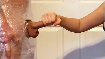 Torturing His Cock After He Cums Handjob