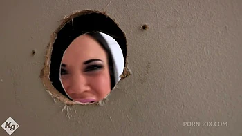 Stunning Porn Star Enjoys A Glory Hole Experience