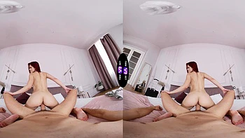 Redhead beauty Sirena Milano enjoys intimate moments with her boyfriend