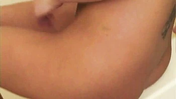 Gorgeous solo masturbation in the shower with a slutty Desire Moore