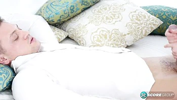 Pals with hard cocks fucked anally a long-legged brunette Chloe