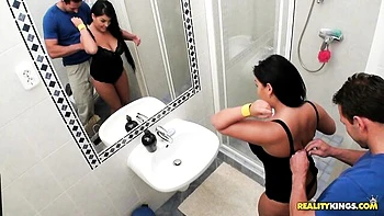 Aesthetic busty brunette Jasmine Black rammed by massive dick