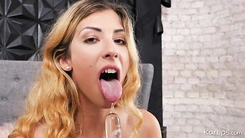 Fantastic solo masturbation with a long-legged blonde Shona Rivers