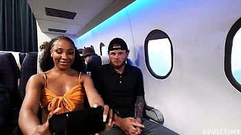 Stunning interracial dick-sucking with a hot ebony Olivia Jay