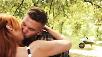 Angelic outdoor doggy style fuck with a hot redhead Bianca Resa