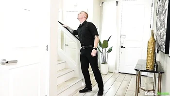 Spicy interracial FFM fuck with a busty brunette Savanah Storm