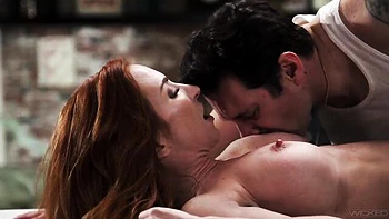 Big-boobed redhead hottie Sophia Locke fucked nicely by long cock