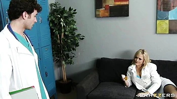 Rough sex in the sideways pose with a busty blonde Alexis Texas